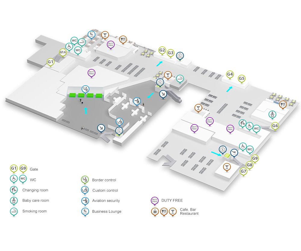 Airport map Kyiv 